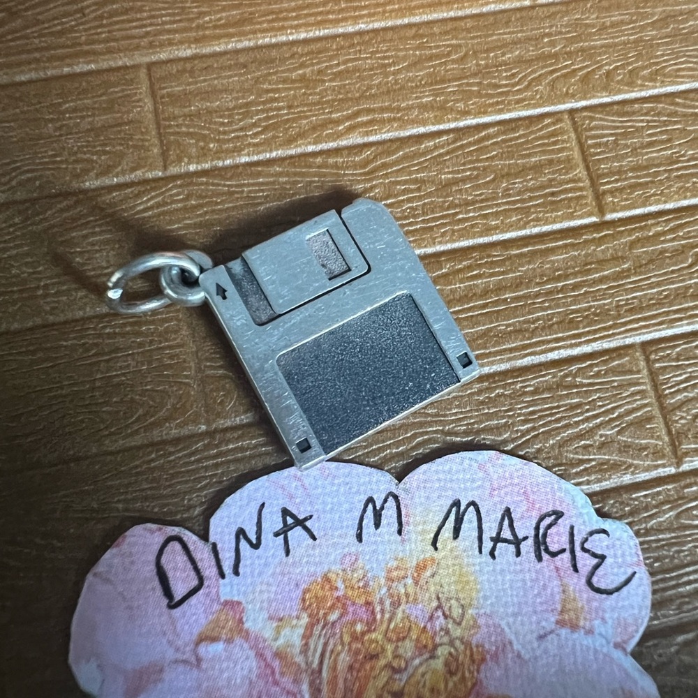 James Avery Extremely Rare Retired Floopy Disk Charm! 925